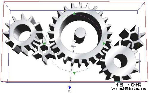 教你在coreldraw中制作立体齿轮