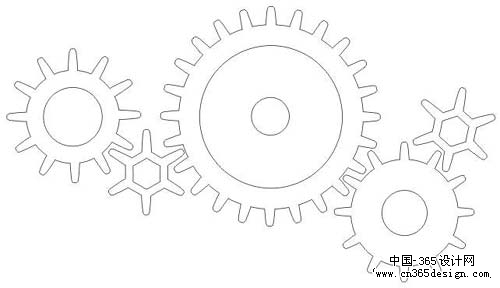 教你在coreldraw中制作立体齿轮