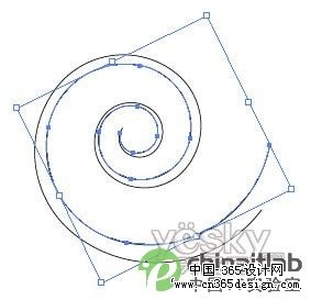 Illustrator巧绘矢量螺旋外形