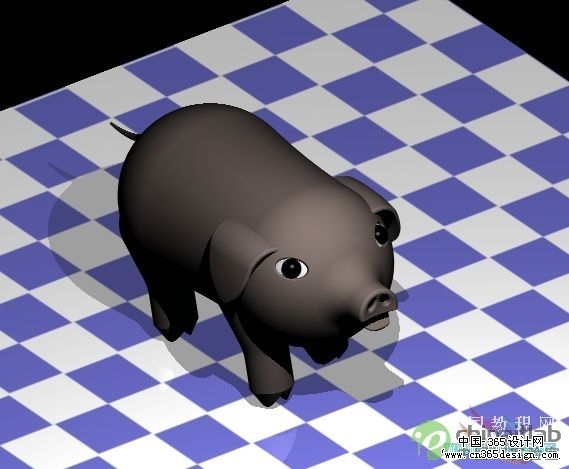 AutoCAD教程：实体建模画一只猪