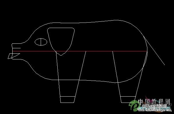 AutoCAD教程：实体建模画一只猪