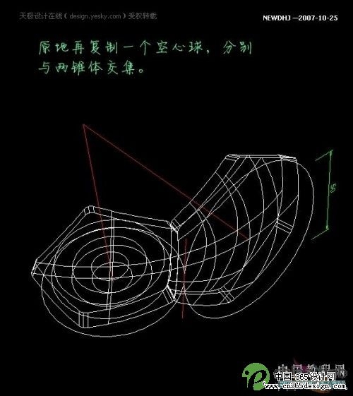 AutoCAD五分钟内画一个足球_天极设计在线转载