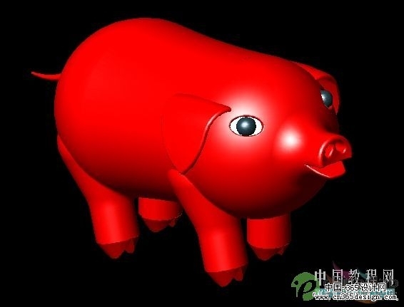 AutoCAD教程：实体建模画一只猪