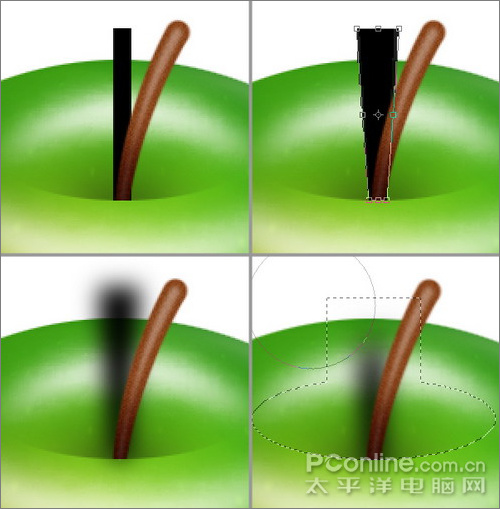 PS绘画教程:酸酸的青苹果 PS绘画教程:酸酸的青苹果
