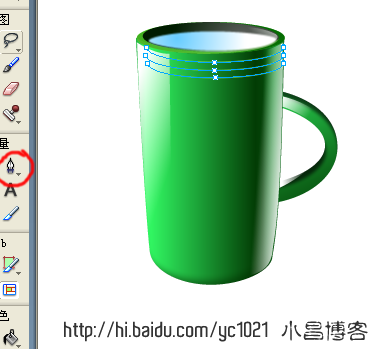 Fireworks鼠绘教程：绘制精美可爱水杯图标