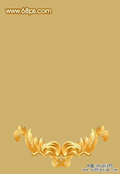 Photoshop制作一款美丽的金色花纹相框-会员卡