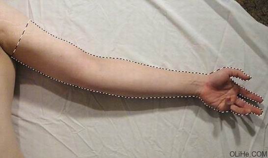 Photoshop制作一条恐怖血腥的断臂
