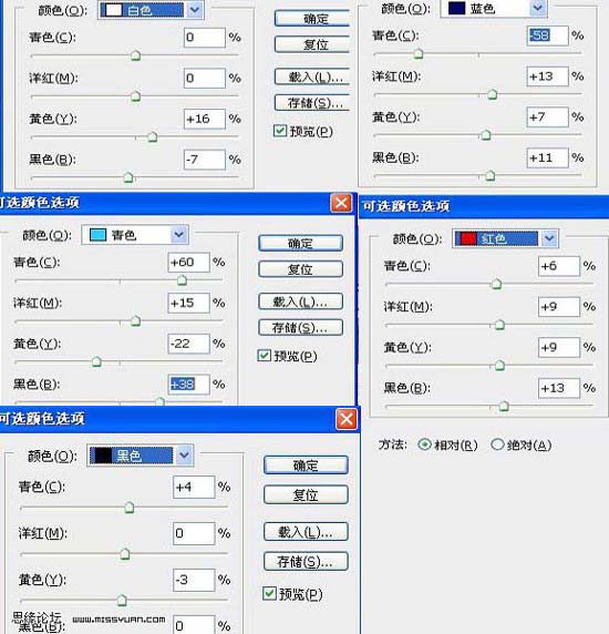 PS多种模式下调出照片流行的青黄色