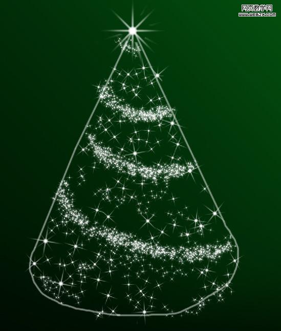 Photoshop制作一棵美丽的圣诞树