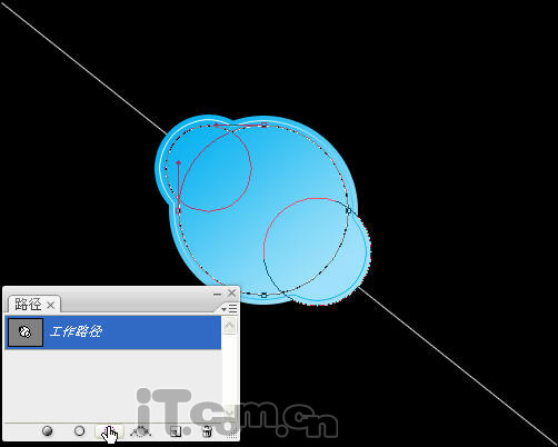 Photoshop制作一个Skype的logo