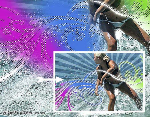 Photoshop打造一幅动感的冲浪海报