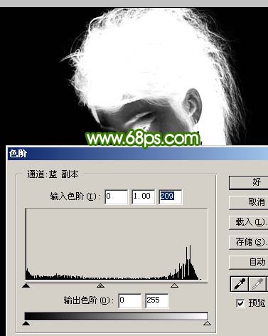 Photoshop通道精确的抠出人物的头发