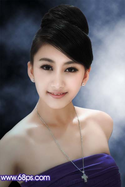 Photoshop打造蓝色的个性写真图片