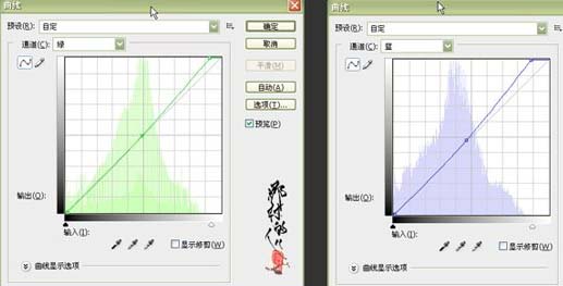 利用选区及曲线修复局部过曝的照片