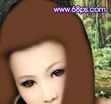 Photoshop打造梦幻的古典仿手绘美女