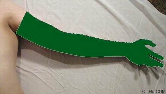 Photoshop制作一条恐怖血腥的断臂