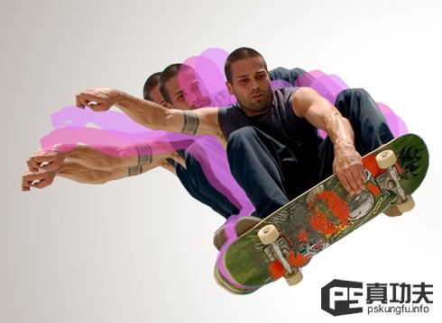 Photoshop制作一幅滑板海报