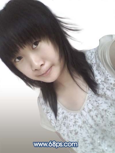 Photoshop调出人物照片清爽的淡蓝色